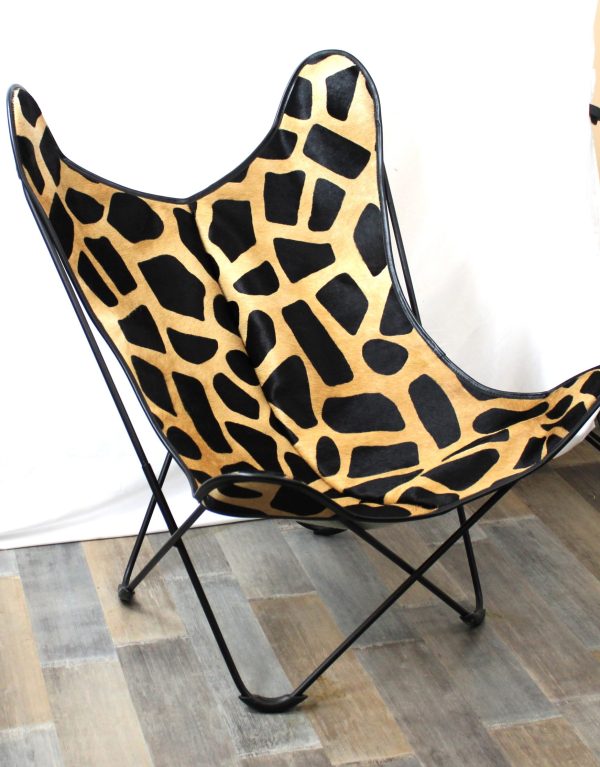 CUIR DE VACHE IMPRESSION GIRAFE